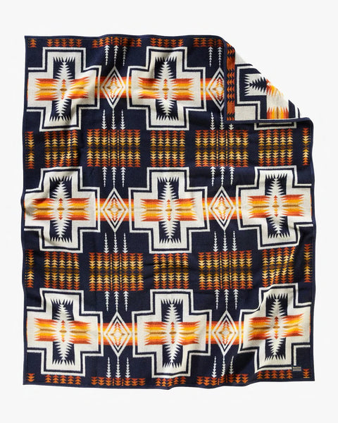 Pendleton Jacquard Napped Robe Harding Navy – ZD421 53949