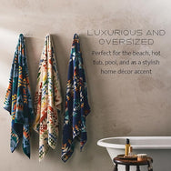 Pendleton Oversized Jacquard Spa Towel – Black (XB233 57324)