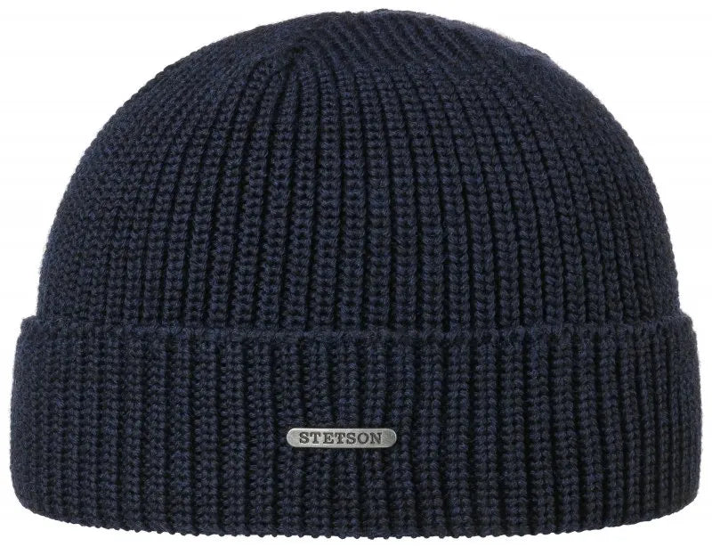 Stetson Merino Wool Beanie Anthracite (8599345)