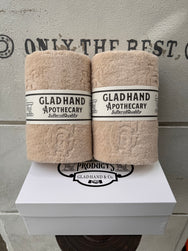 GLADHAND Family Crest – Imabari Towel 2-Pack – Beige × Beige