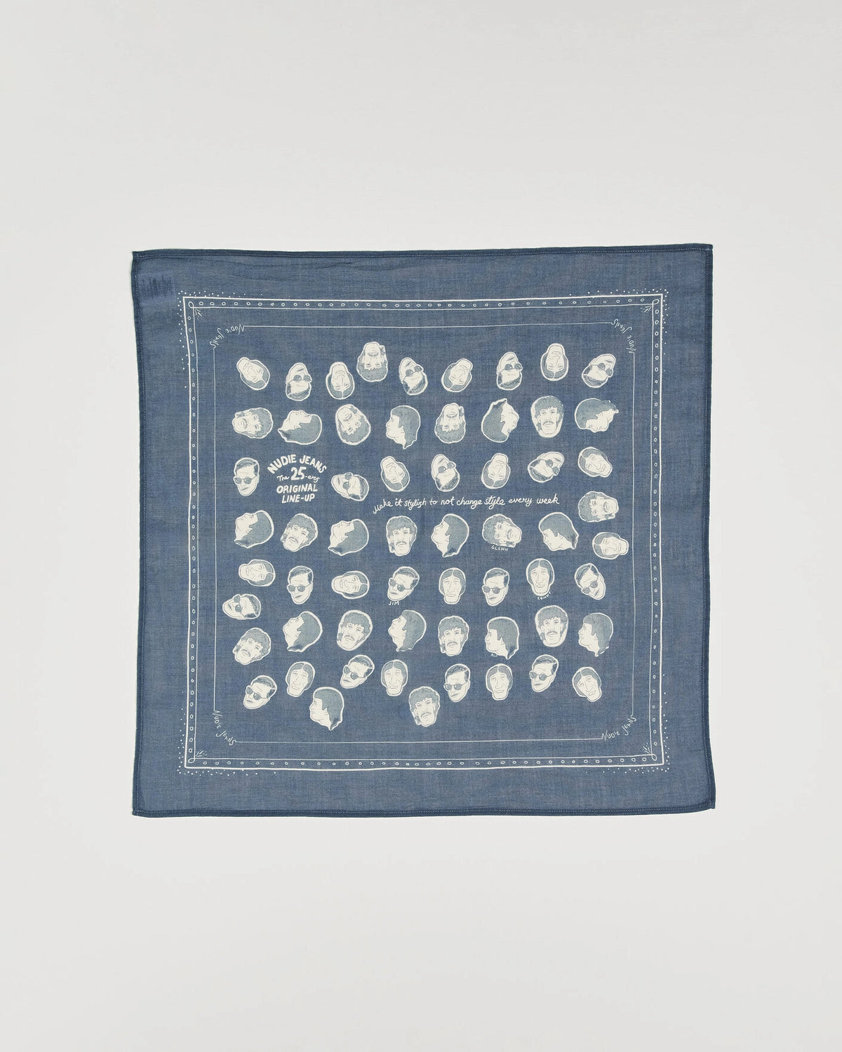 Nudie Jeans Ingrid Bandana OG Line Up – Blue (181149)