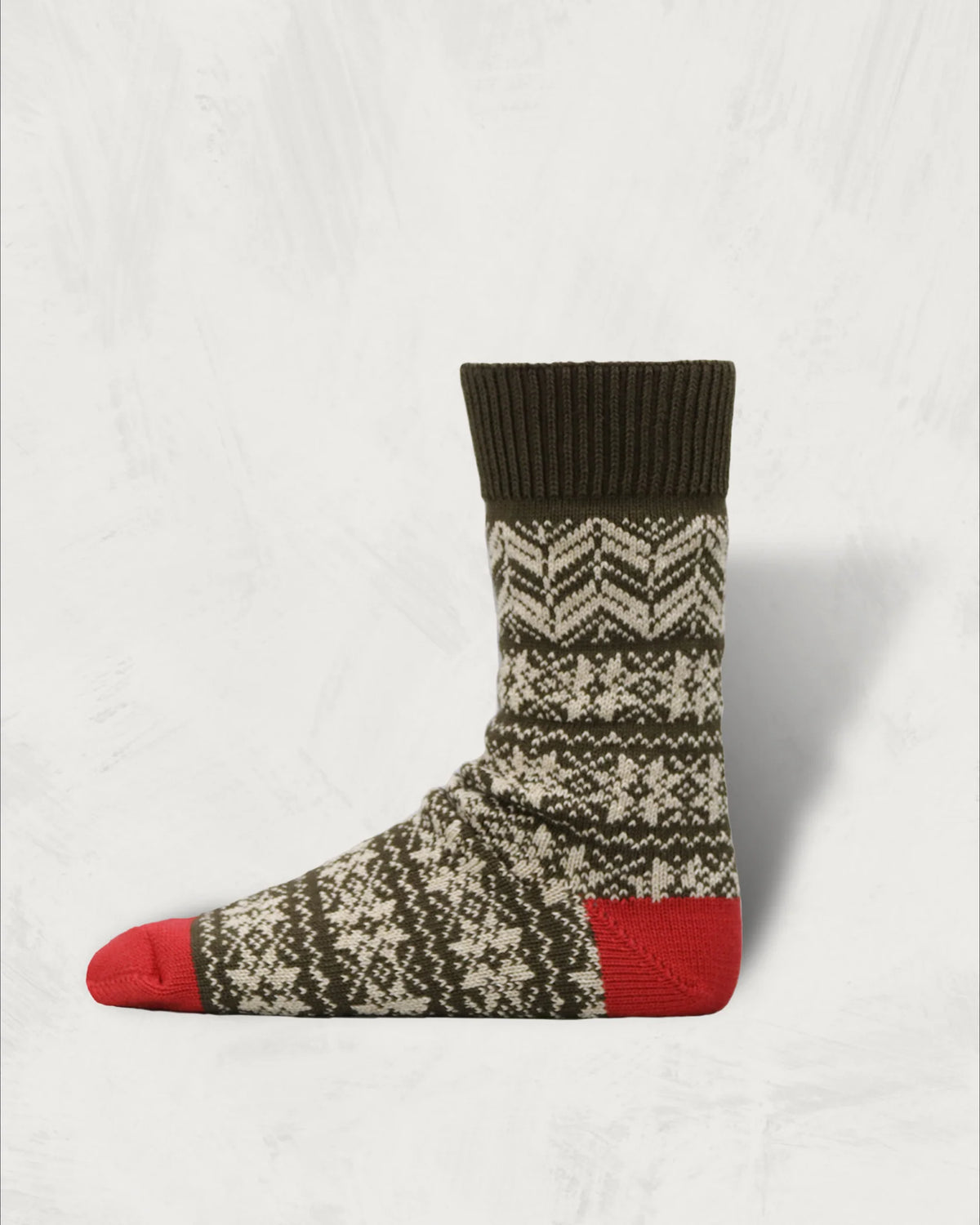 Decka Quality socks by BRÚ NA BÓINNE Jacquard Socks Nordic Brown