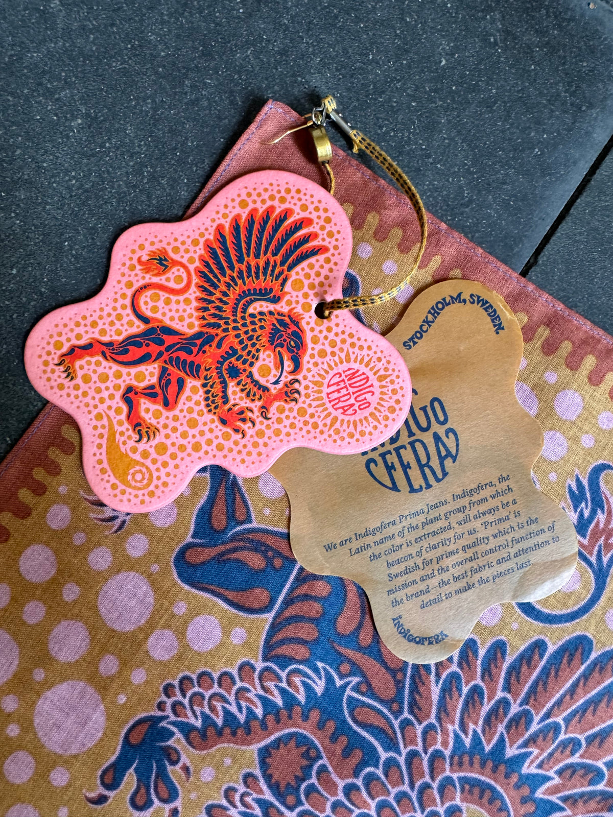 Indigofera Gryphon Bandana – Pink/Beige (205-2004-019)