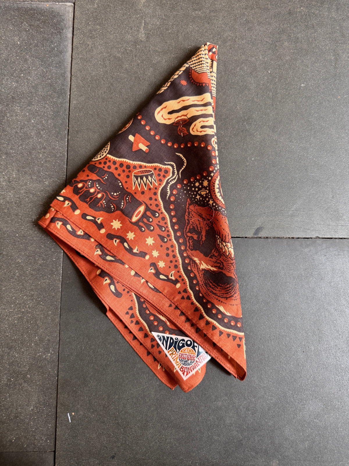 Indigofera Tarot XIII Bandana – Red/Brown (1973-232-01)