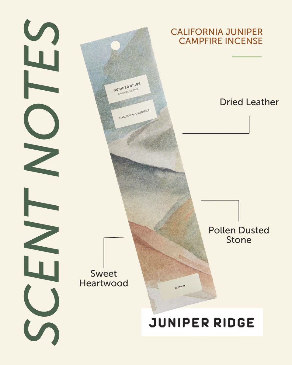 Juniper Ridge California Juniper Campfire Incense (20 Sticks)
