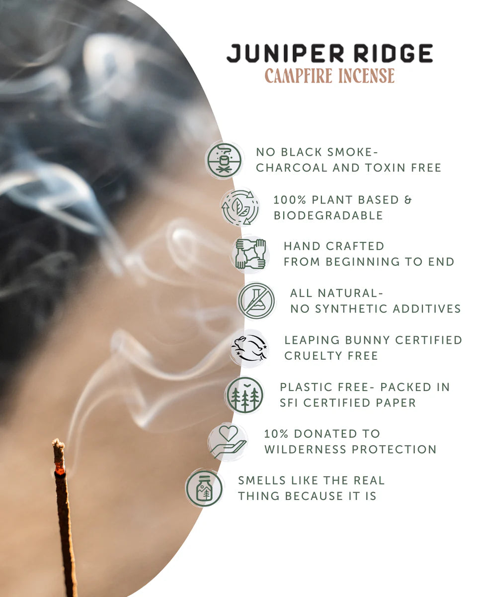 Juniper Ridge Cedar Campfire Incense (20 Sticks)