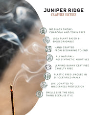 Juniper Ridge Cedar Campfire Incense (20 Sticks)