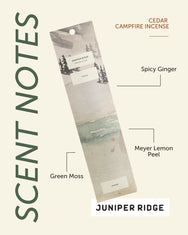Juniper Ridge Cedar Campfire Incense (20 Sticks)