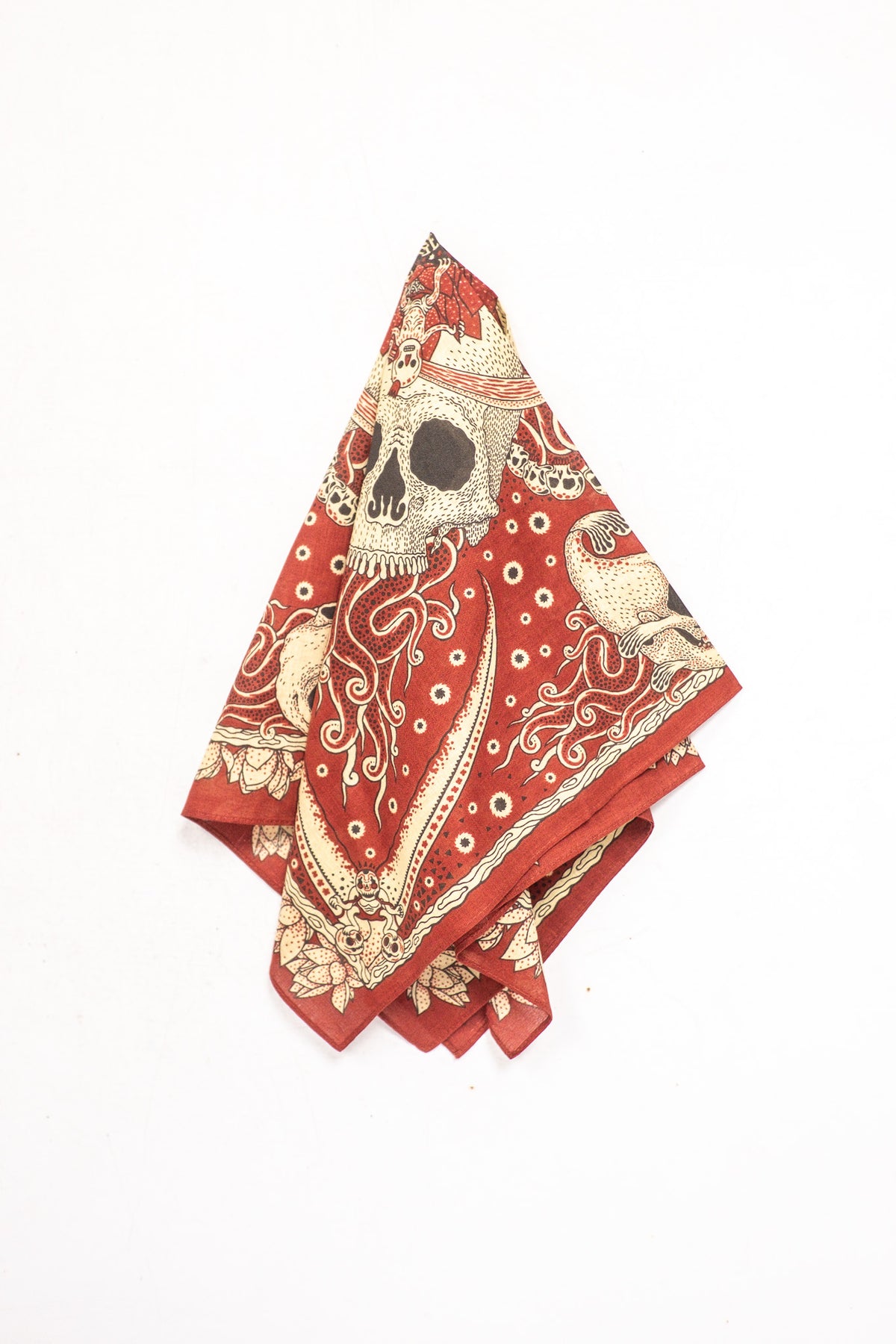 Indigofera - Skull Bandana - Red/White/Yellow (1970-232-01)