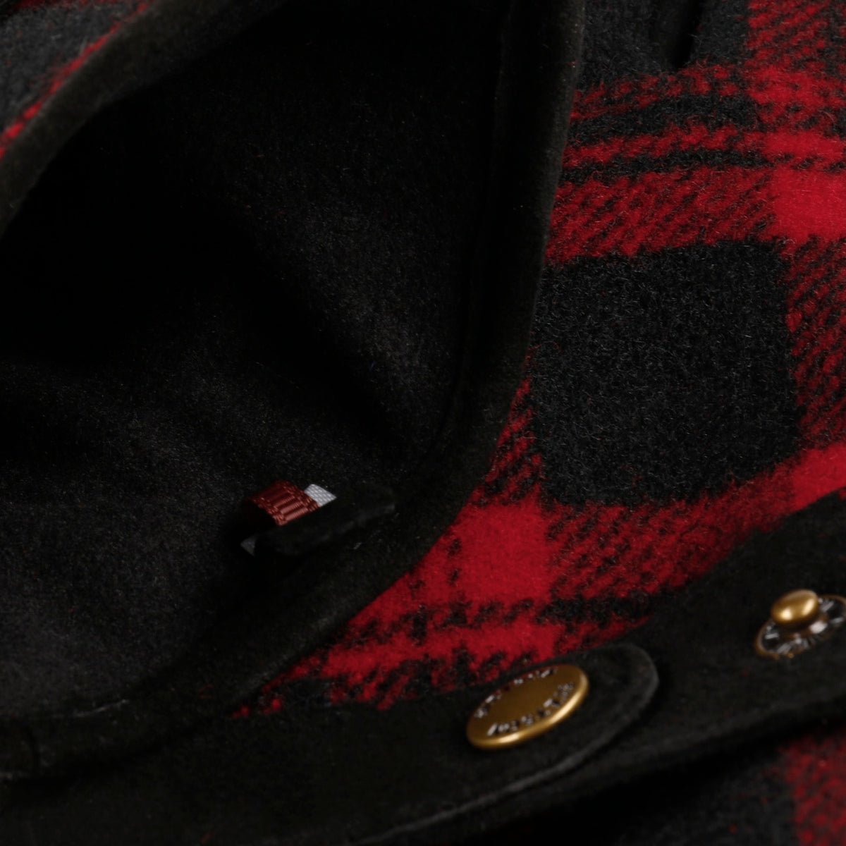 Stetson Gloves Goat Suede/Shadow Plaid - Black/Red (9497232)