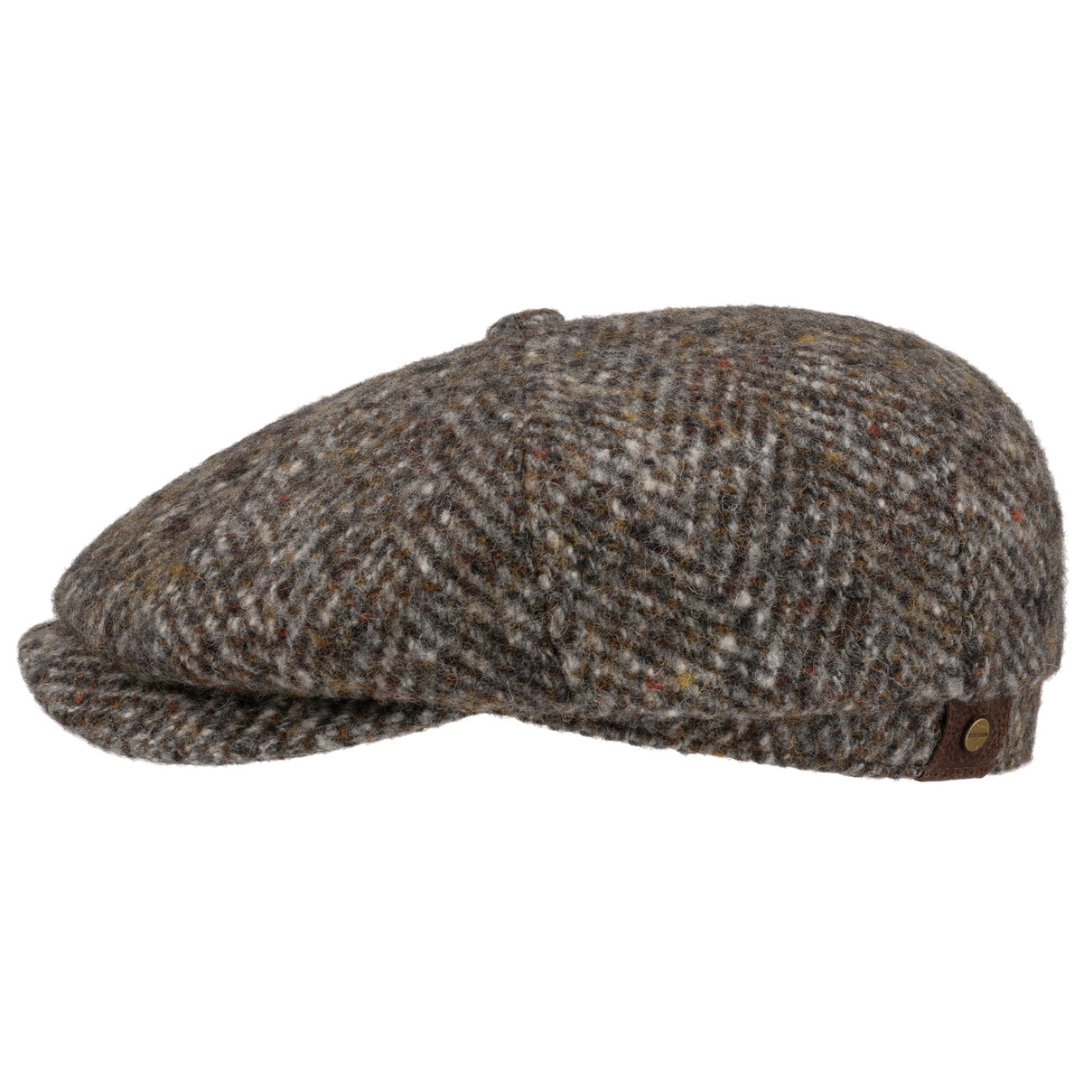 Stetson Hatteras Wool Colour Neps Flat Cap (6870501)