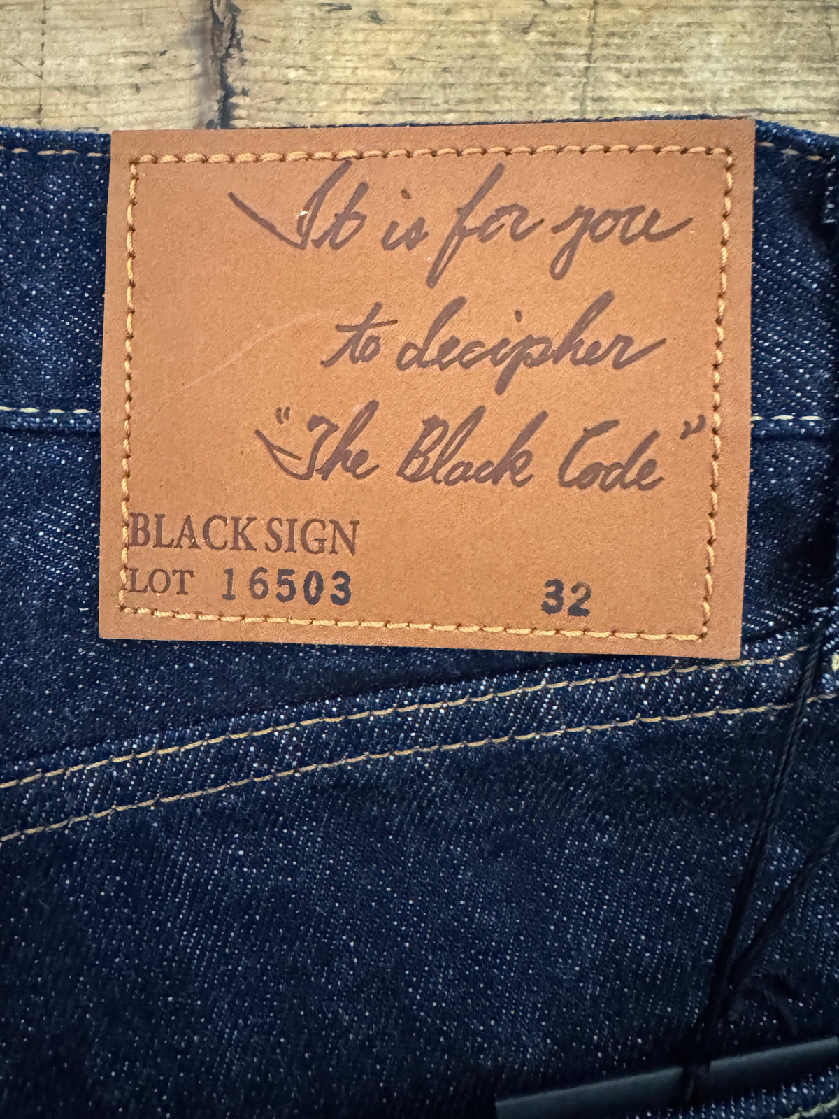 Black Sign 14oz Denim Pants / Dark Indigo (BSFP-16503IND)