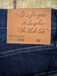 Black Sign 14oz Denim Pants / Dark Indigo (BSFP-16503IND)