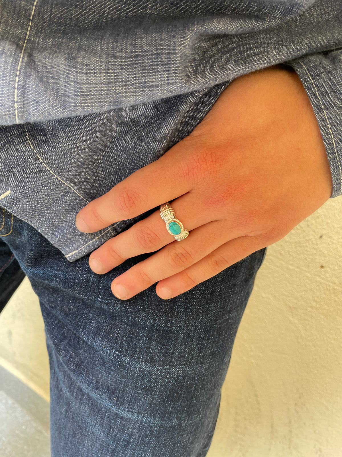 First Arrow's Branch Ring with Turquoise (S) R-281