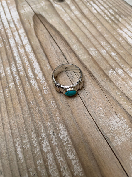 First Arrow's Branch Ring with Turquoise (S) R-281