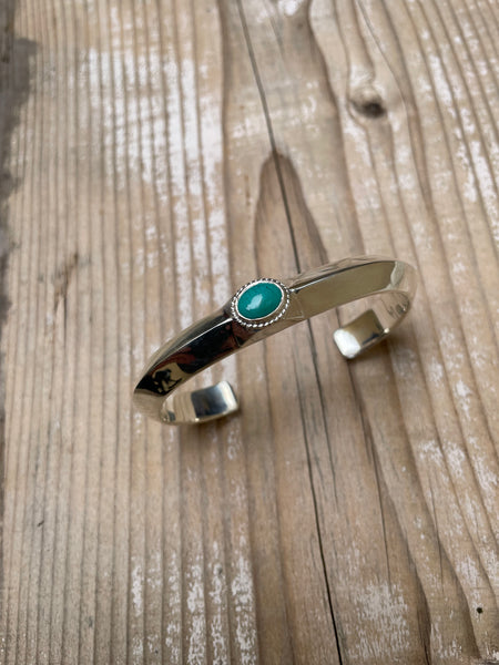 First Arrow's Turquoise stamp base triangle Bangle L BR-246