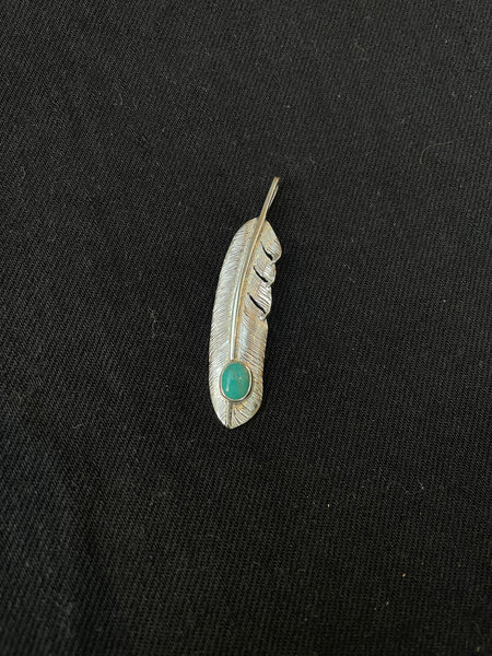 First Arrow’s Feather (L) with Turquoise – P-003R