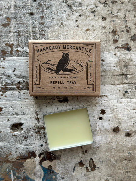 Manready Mercantile SLATE Solid Cologne Refill