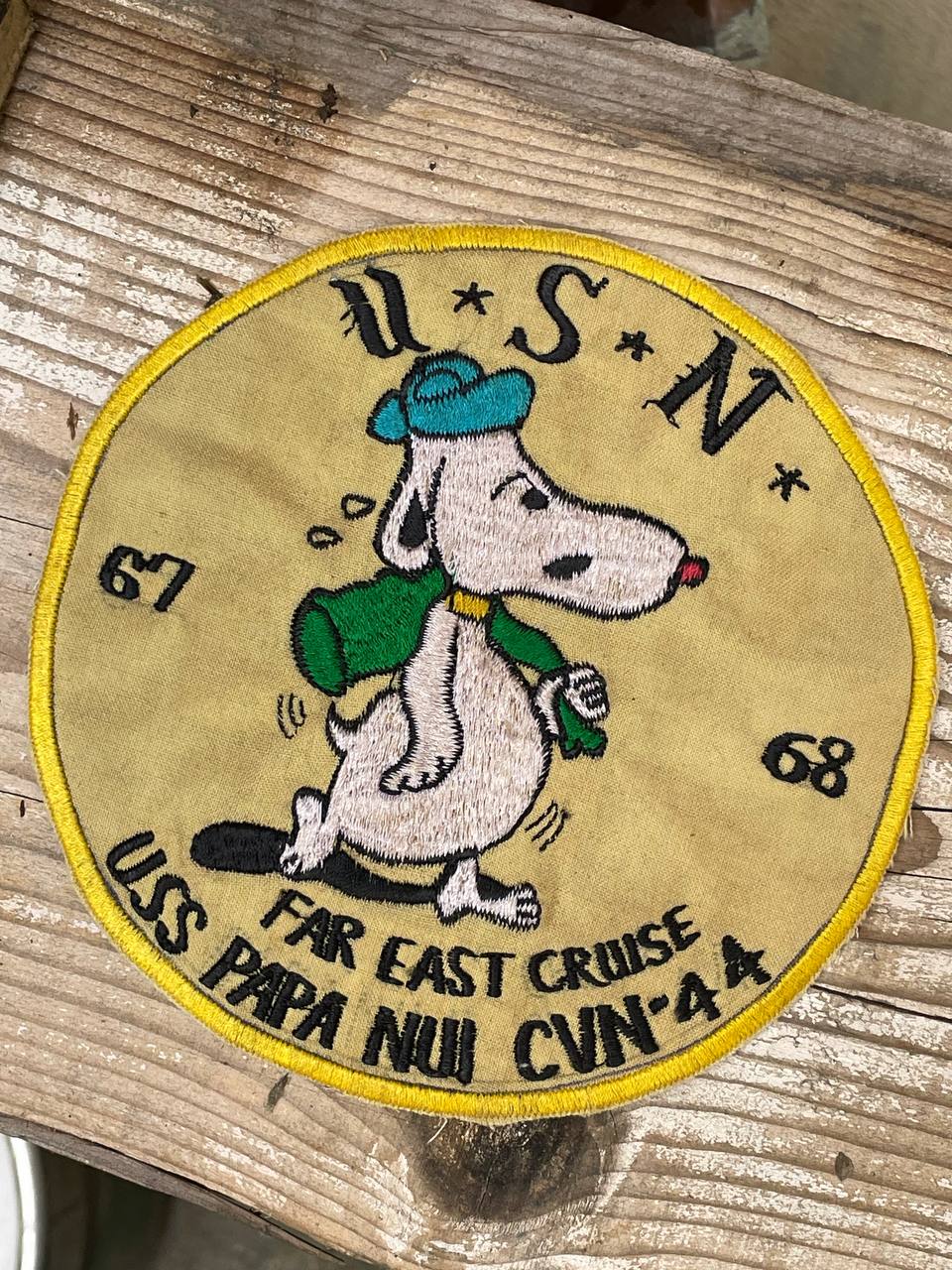 Papa Nui Snoopy USN Far East Cruise Patch
