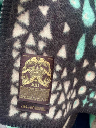 Indigofera x Björn Atldax Wool Blanket, Tarrot Death Card