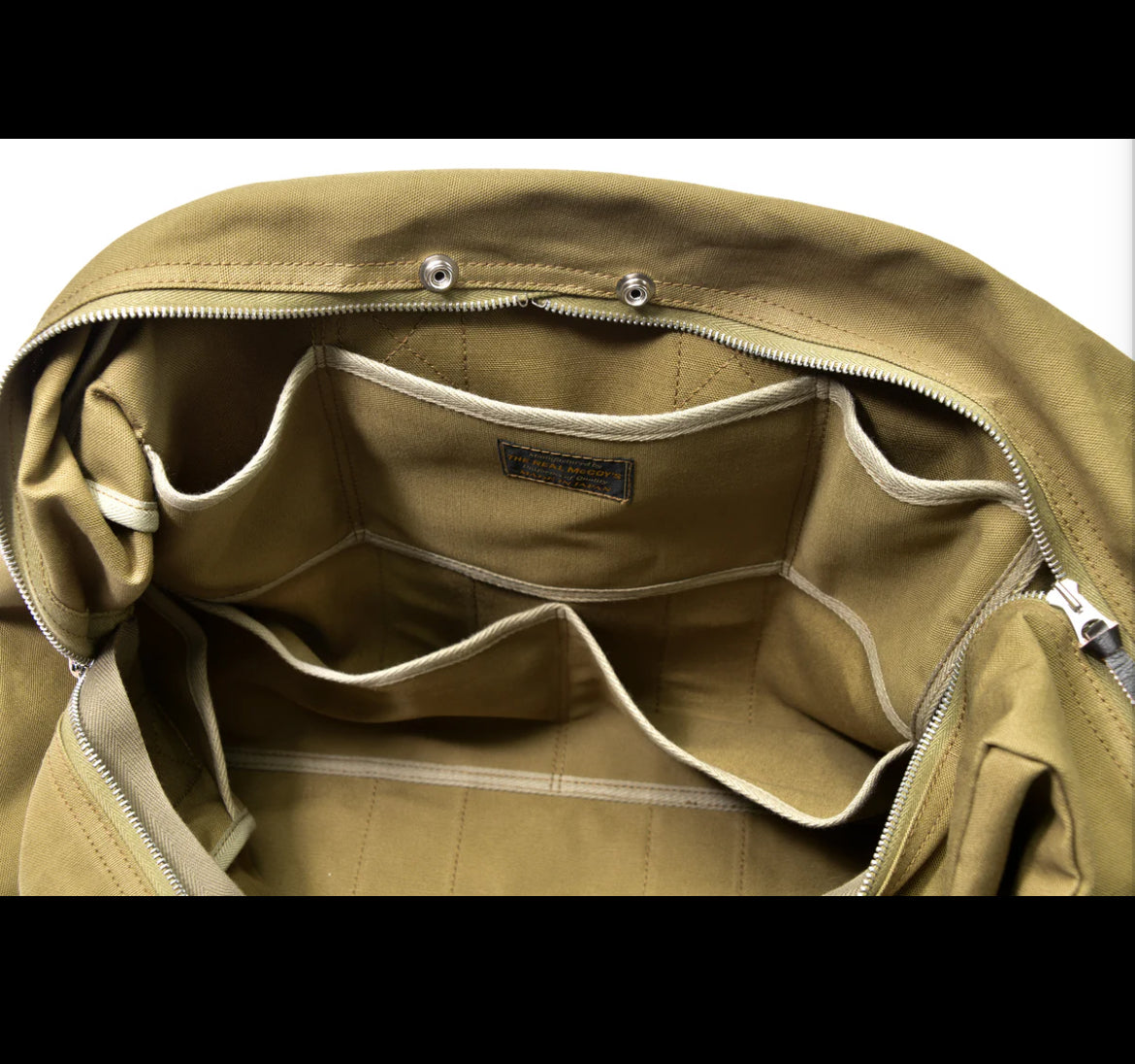 The Real McCoy's Aviator’s Kit Bag 6505-1 – Khaki (MA22101 040)