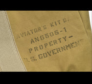 The Real McCoy's Aviator’s Kit Bag 6505-1 – Khaki (MA22101 040)