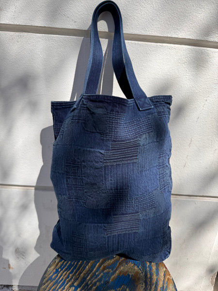 Studio D’Artisan Indigo Jacquard Boro Bag – 7579