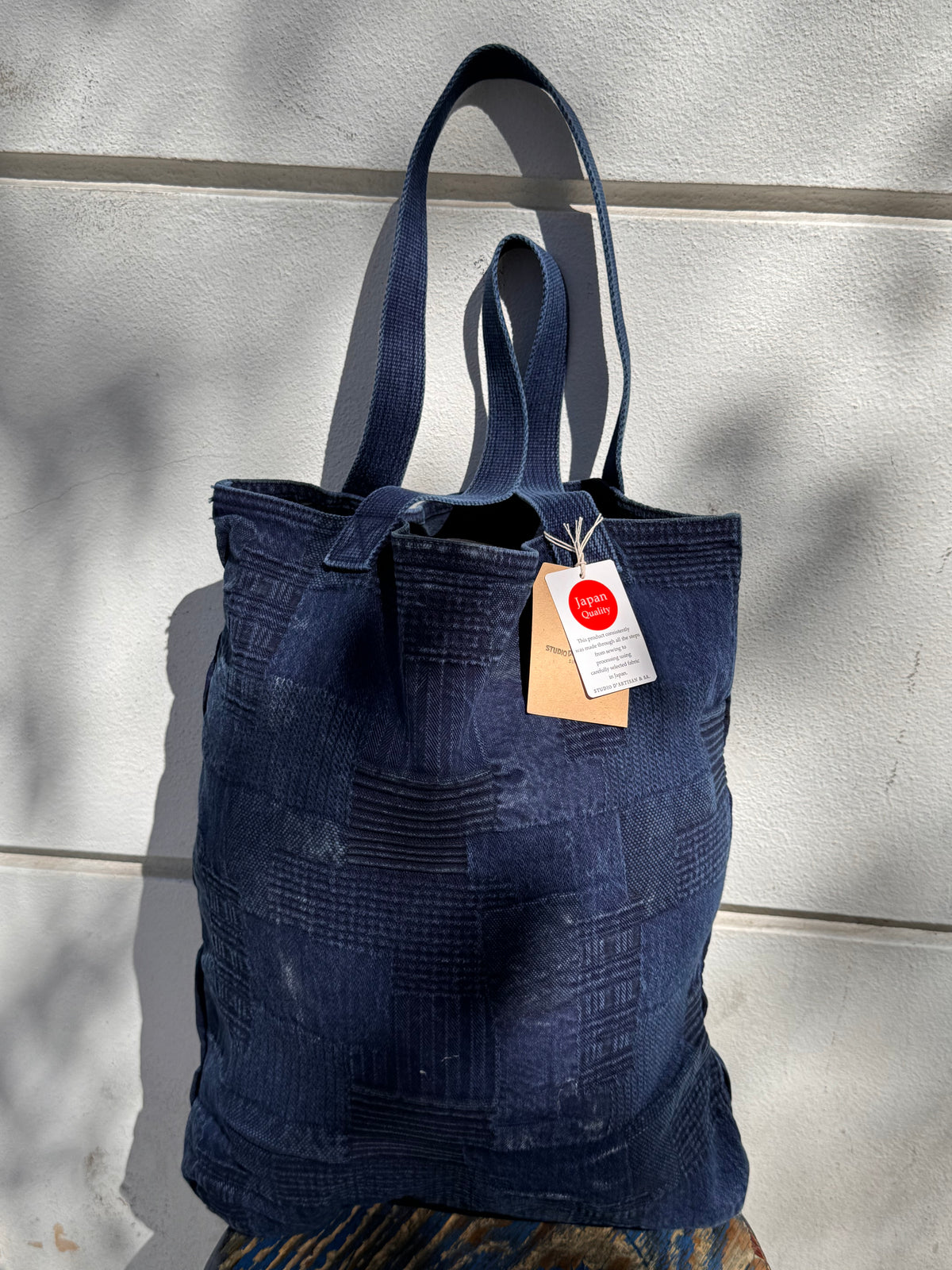 Studio D’Artisan Indigo Jacquard Boro Bag – 7579