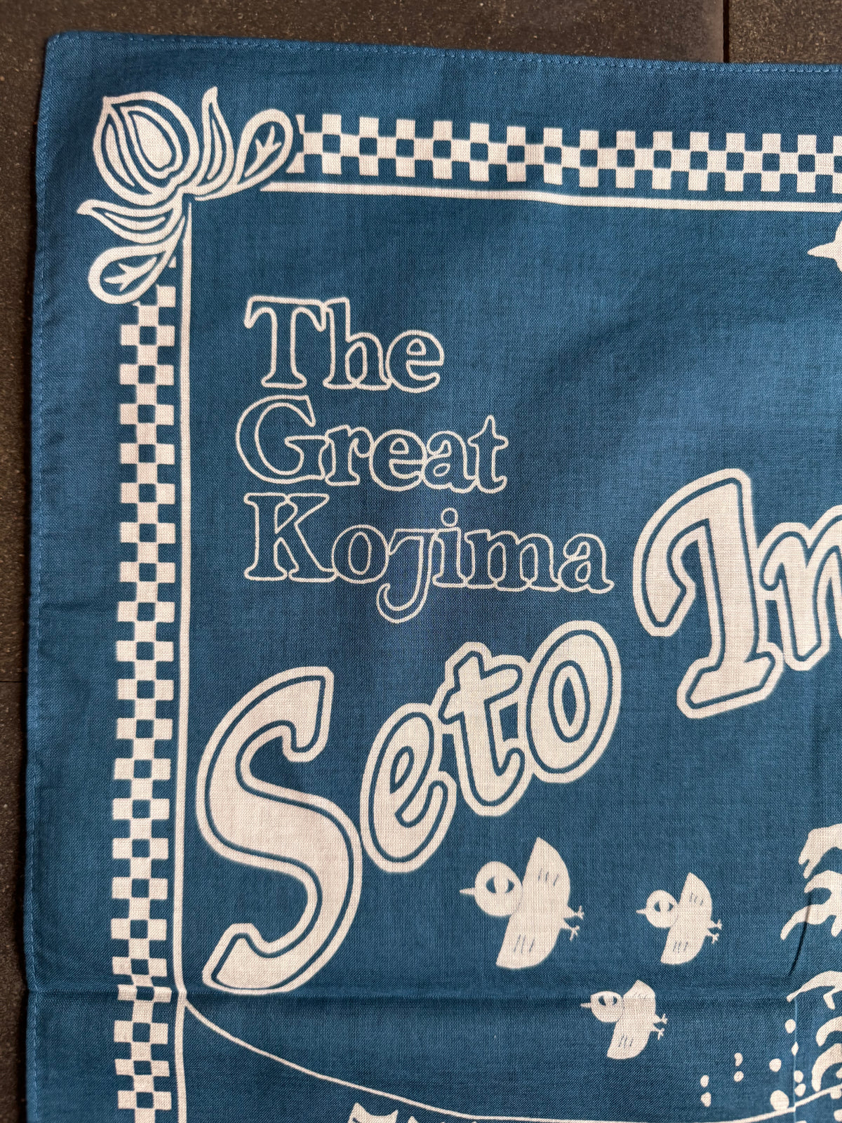 Omoto Denim "The Great Kojima" Seto Inland Sea Bandana – Blue (9302)