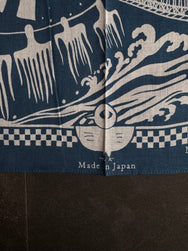 Omoto Denim "The Great Kojima" Seto Inland Sea Bandana – Blue (9302)