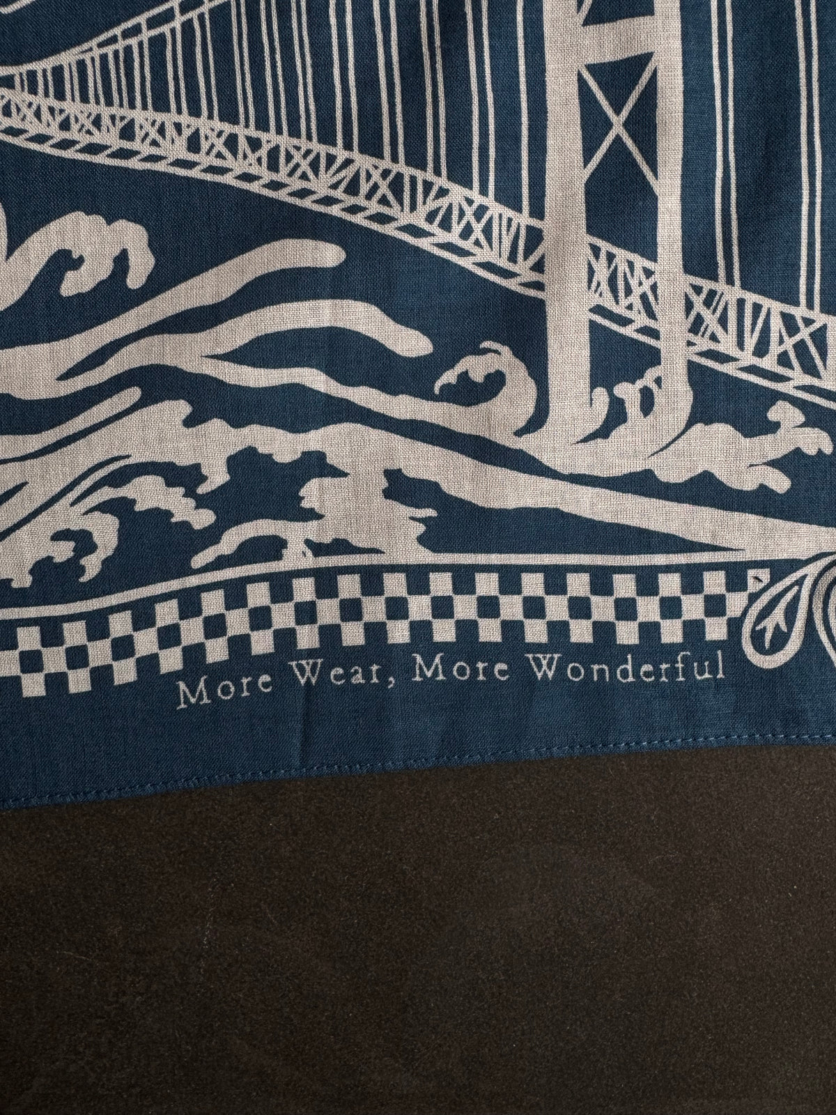 Omoto Denim "The Great Kojima" Seto Inland Sea Bandana – Blue (9302)
