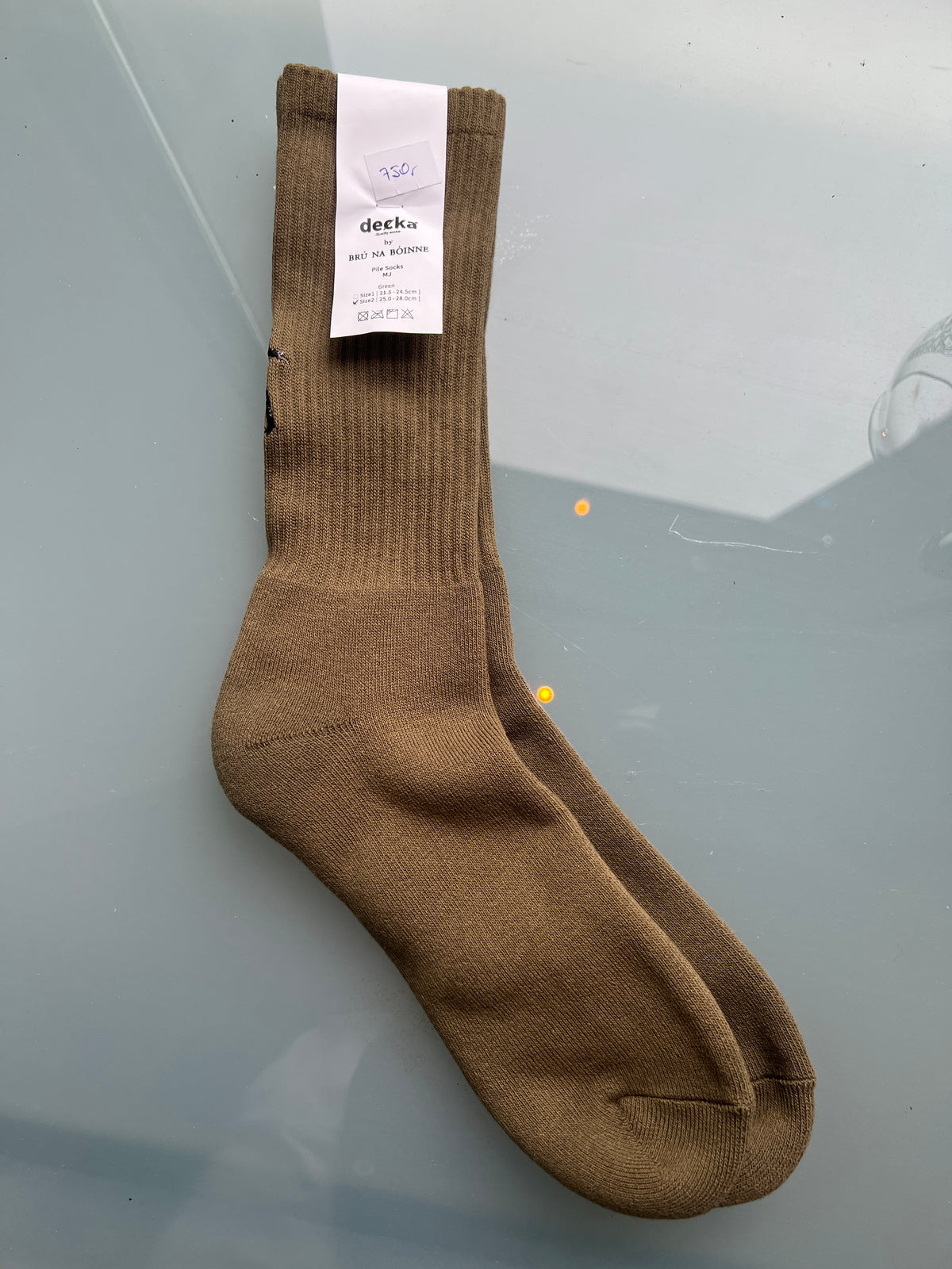 Decka Pile Socks - Embroidery MJ / Green