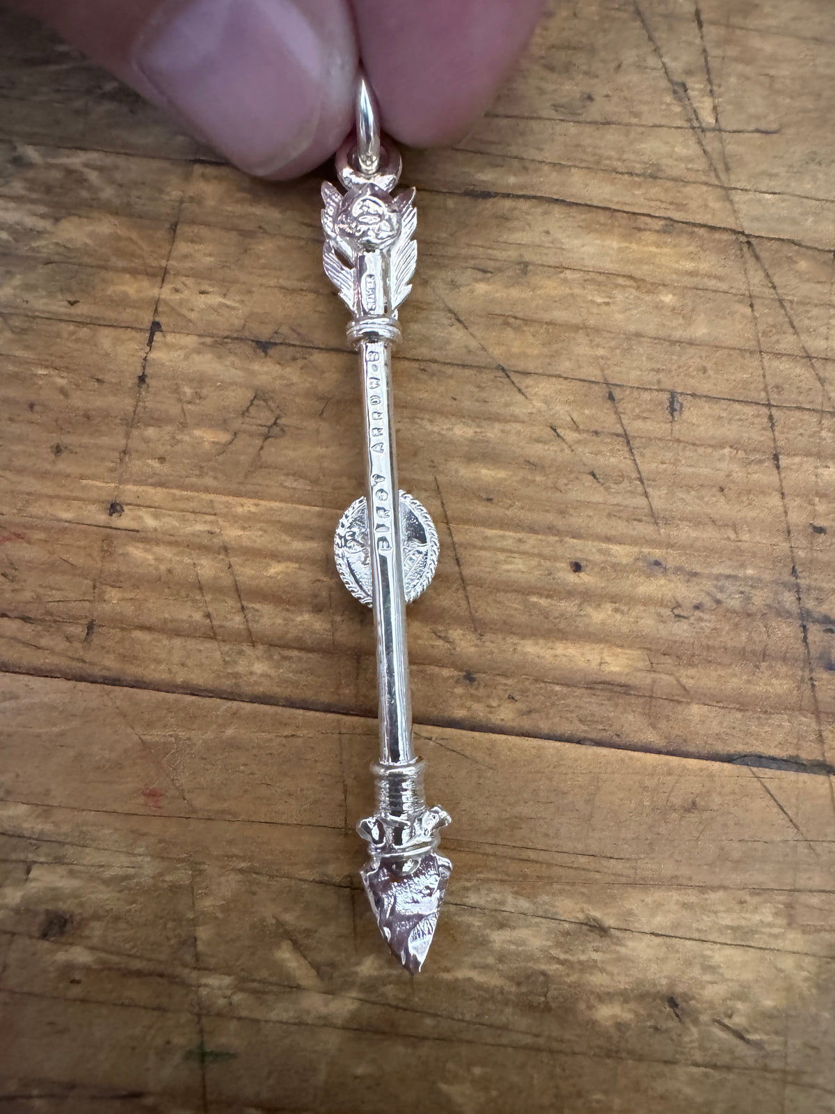 First Arrow’s Large First Arrow Pendant with Turquoise – P-190