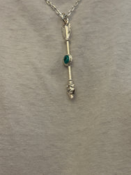 First Arrow’s Large First Arrow Pendant with Turquoise – P-190