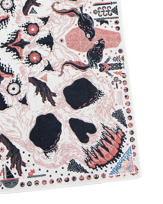 Indigofera Loa Bandana – Offwhite / Black / Rust (204-2004-19)