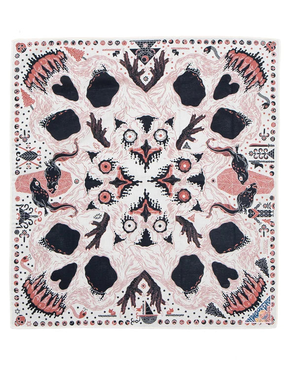 Indigofera Loa Bandana – Offwhite / Black / Rust (204-2004-19)