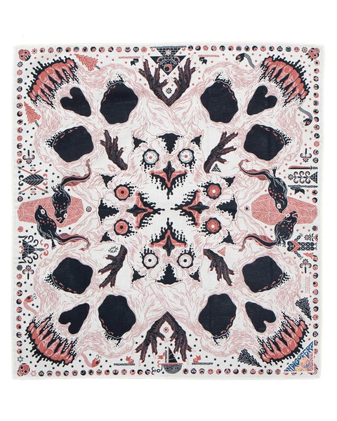 Indigofera Loa Bandana – Offwhite / Black / Rust (204-2004-19)