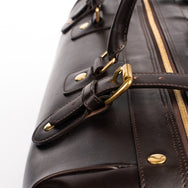 Krysl Goods Leather Duffle Bag Dark Brown