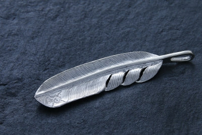 First Arrow's Feather Pendant Large Left P-001L