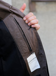 Hansen Garments MORTEN Long Coat – Waxed Rye (31-72-6)