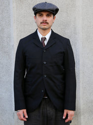 Black Sign Army Serge Butler Jacket – Midnight Black (BSFS-22710)