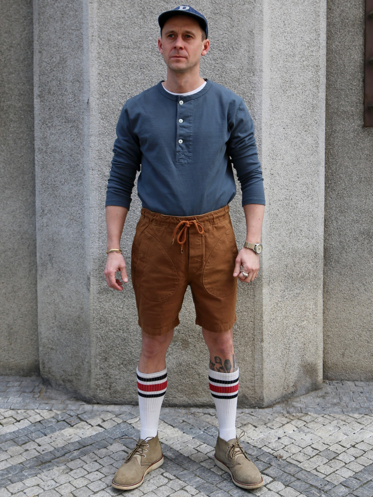 Freenote Cloth Deck Shorts – Rust (M0006002-RST)