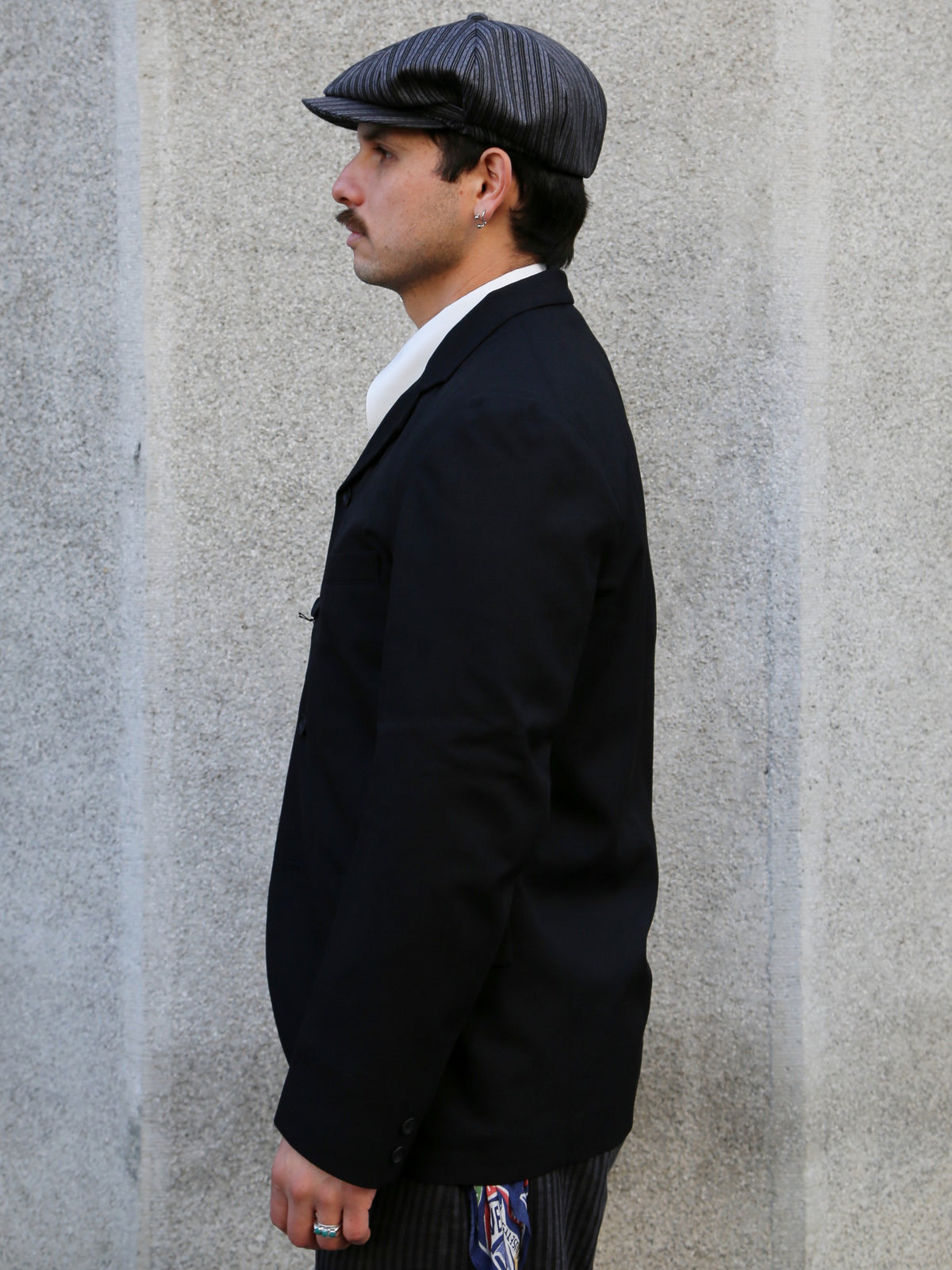 Black Sign Army Serge Butler Jacket – Midnight Black (BSFS-22710)