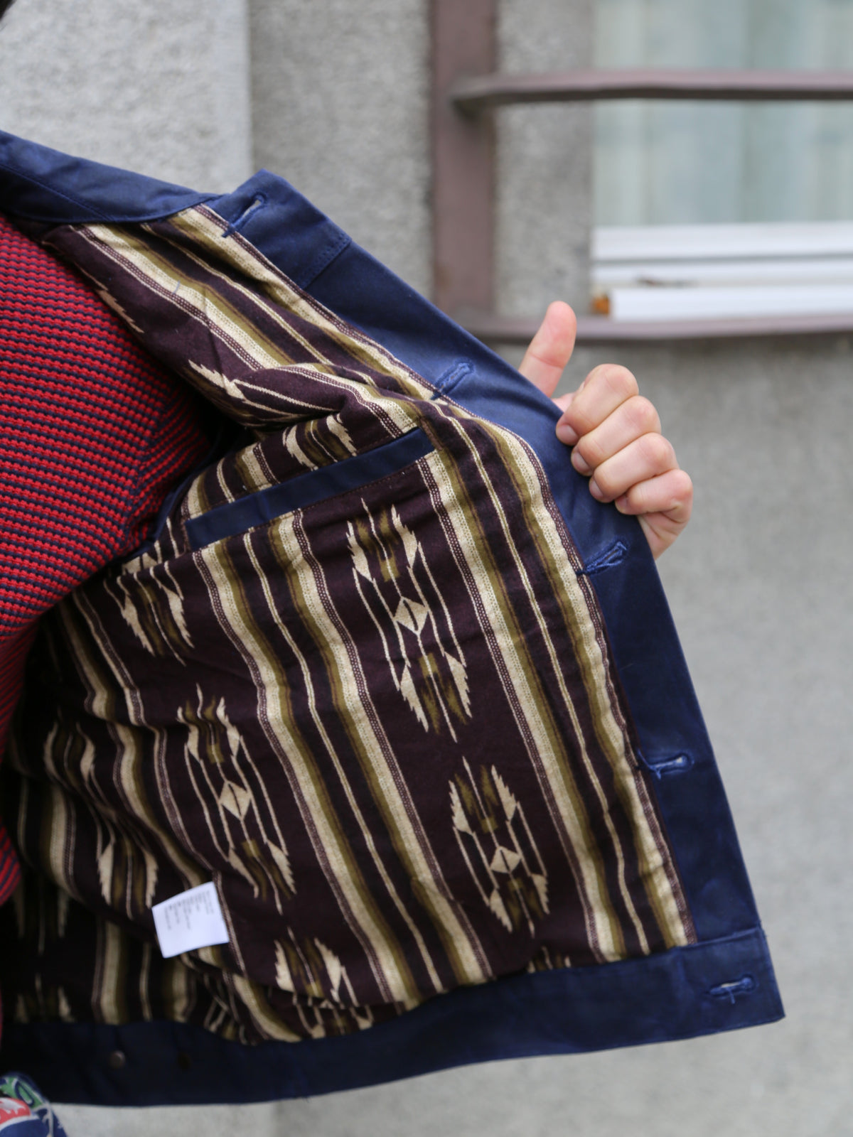 Freenote Cloth RJ-1 Waxed Jacket Navy – Navy (M0004302-NVY)