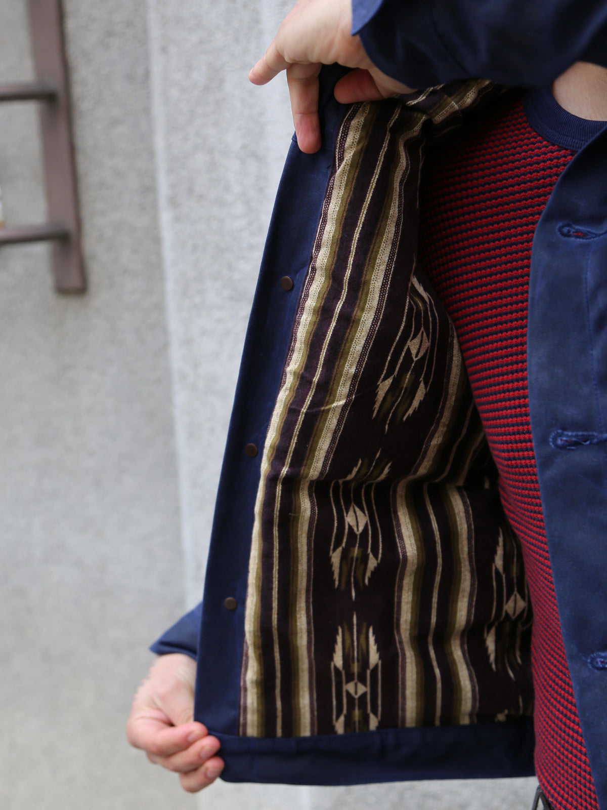 Freenote Cloth RJ-1 Waxed Jacket Navy – Navy (M0004302-NVY)