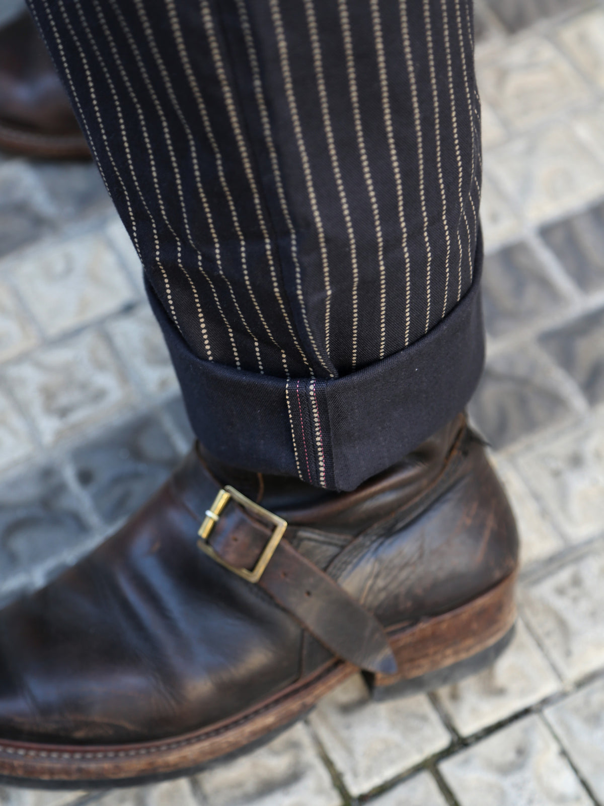 The Real McCOY's 12oz Black Wabash Work Trousers – Black (MP26011-030)