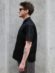 Buzz Rickson's Herringbone S/S Work Shirt – Black (BR39530-119)