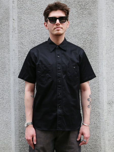 Buzz Rickson's Herringbone S/S Work Shirt – Black (BR39530-119)