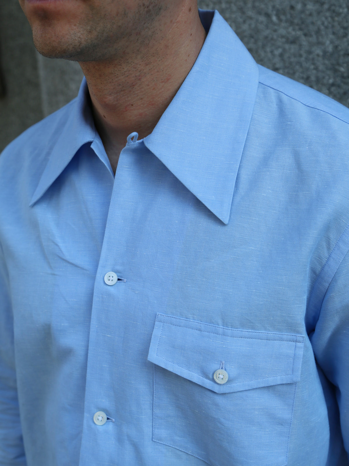 Bryceland's Cabana Shirt – Sax Blue