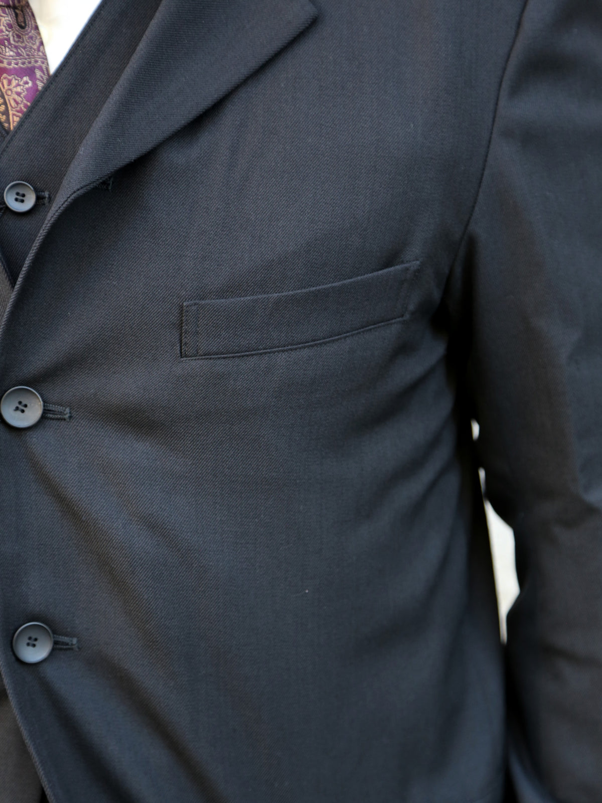 Black Sign Army Serge Butler Jacket – Midnight Black (BSFS-22710)